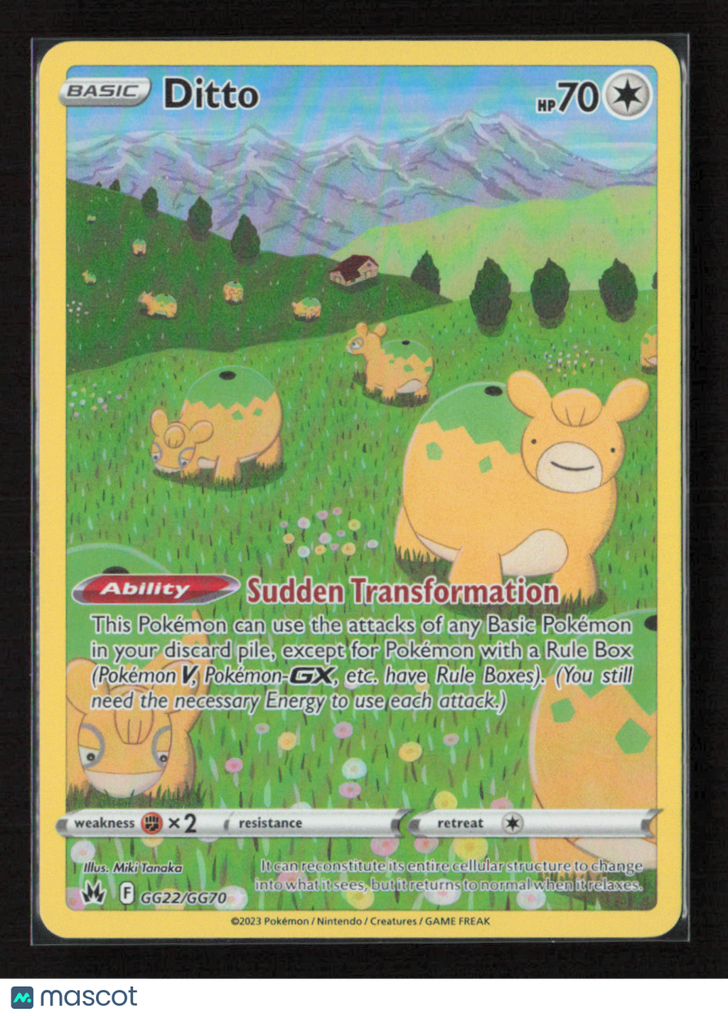 2023 Pokemon Ditto #GG22/GG70 Ultra Rare