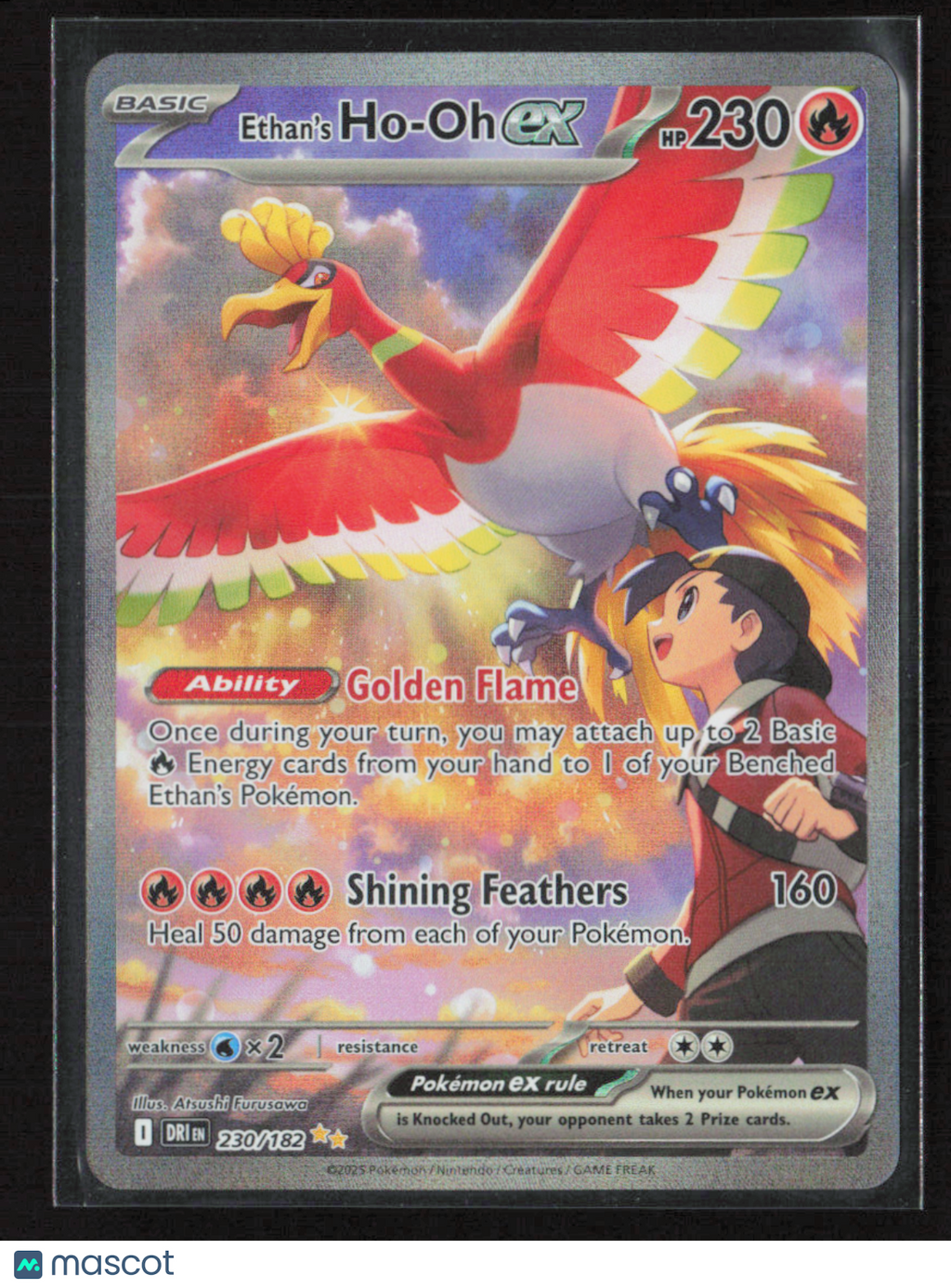 2025 Pokemon Ethan's Ho-Oh ex - 230/182 #230/182 Special Illustration Rare