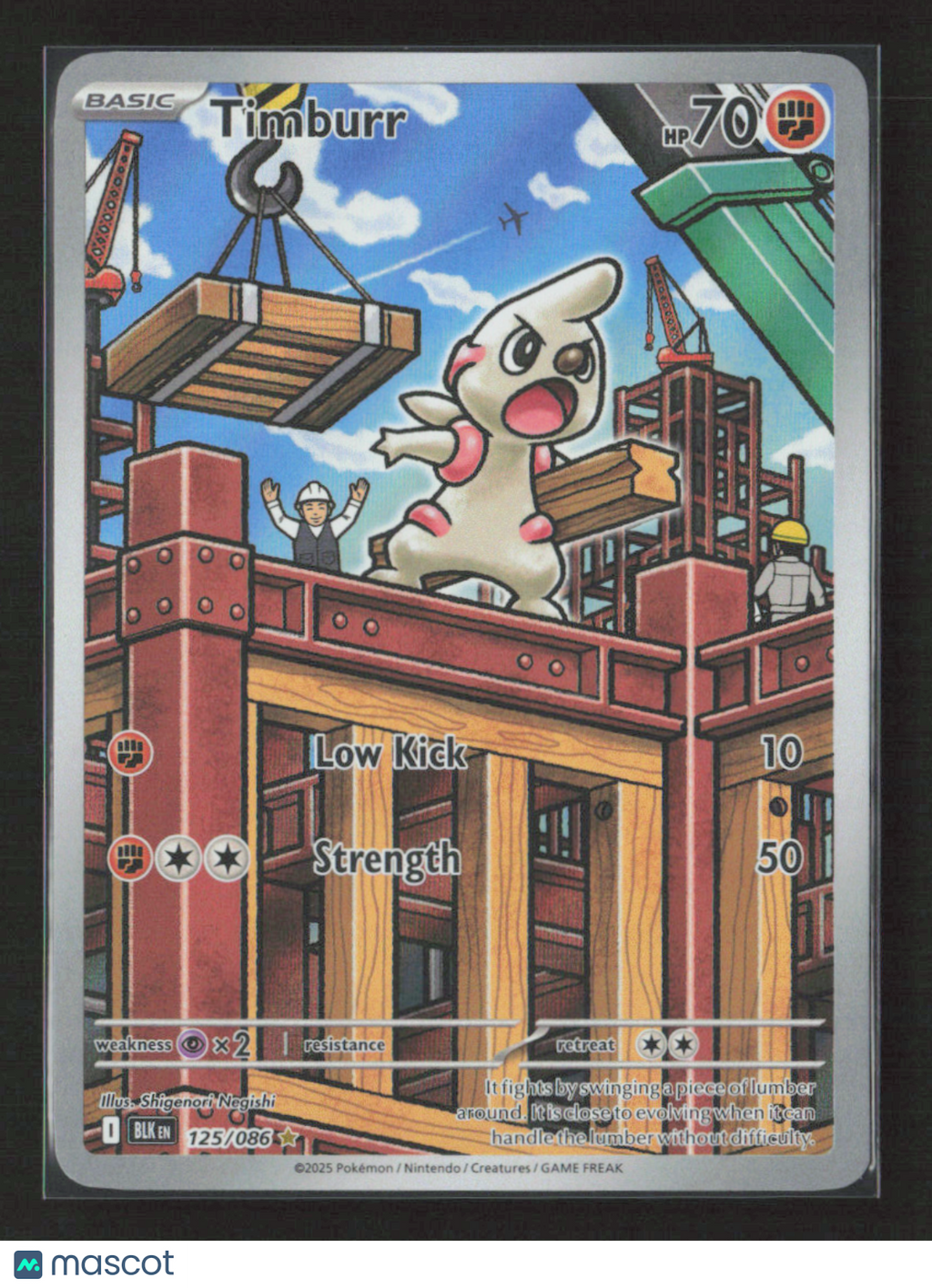 2025 Pokemon Timburr - 125/086 #125/086 Illustration Rare