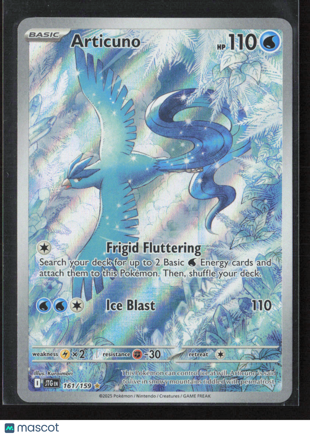 2025 Pokemon Articuno - 161/159 #161/159 Illustration Rare