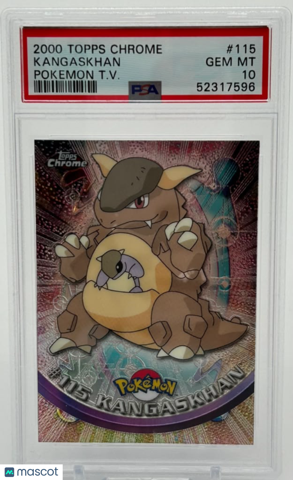 2000 Topps Chrome Pokemon T.V. Kangaskhan #115 PSA 10