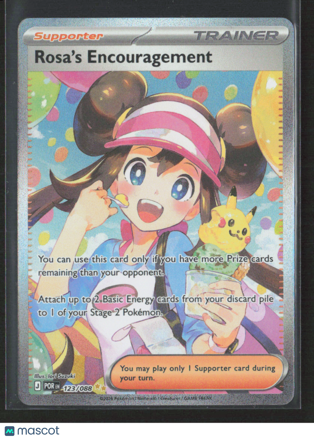 2026 Pokemon Rosa's Encouragement - 123/088 #123/088 Special Illustration Rare