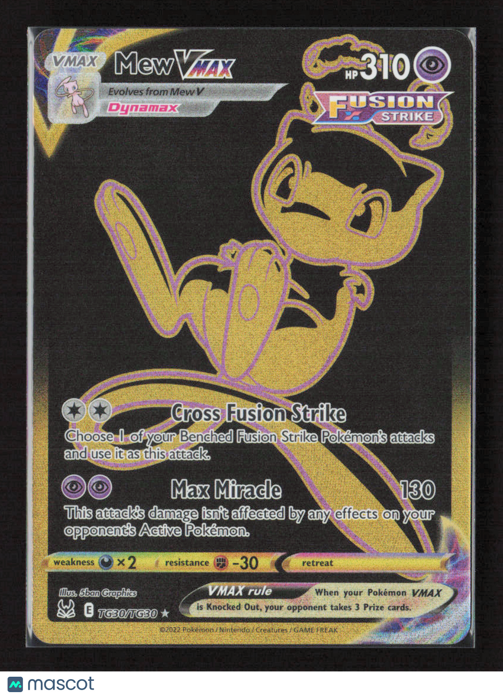 2022 Pokemon Mew VMAX (Secret) #TG30/TG30 Secret Rare
