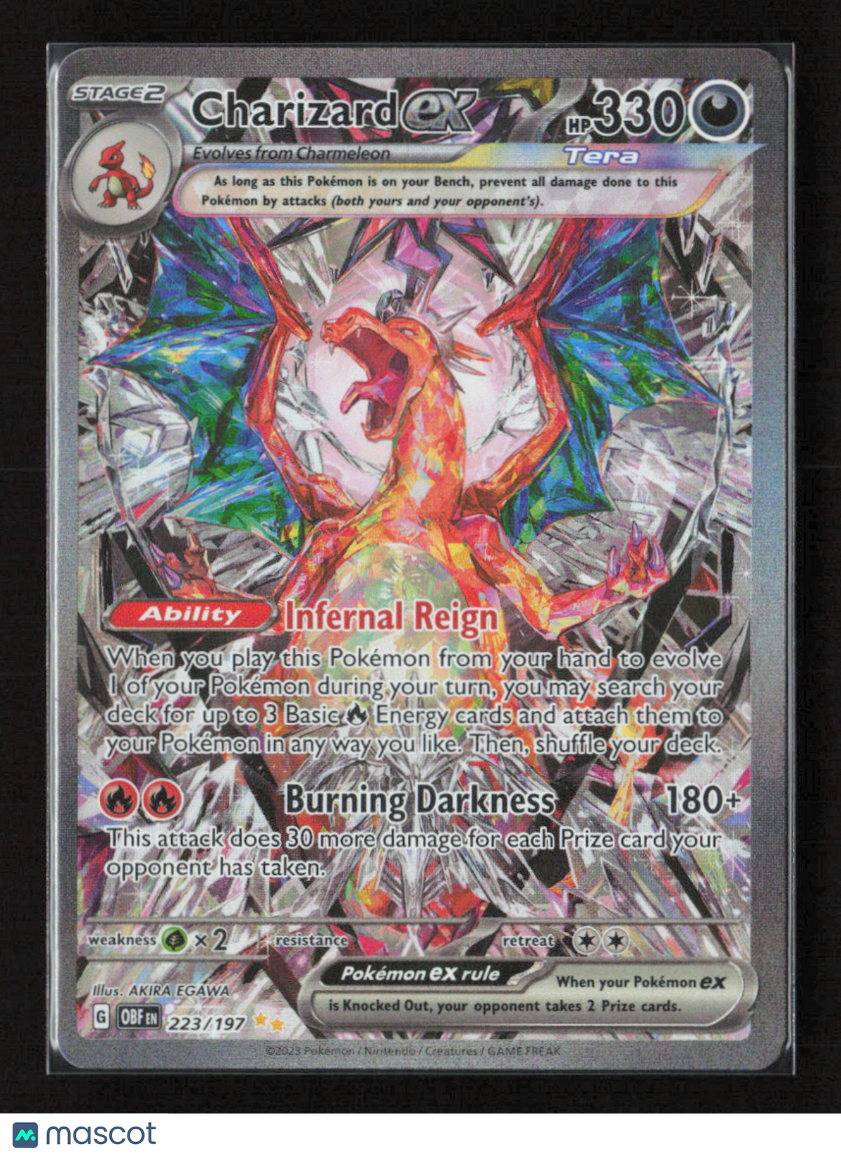 2023 Pokemon Charizard ex - 223/197 #223/197 Special Illustration Rare