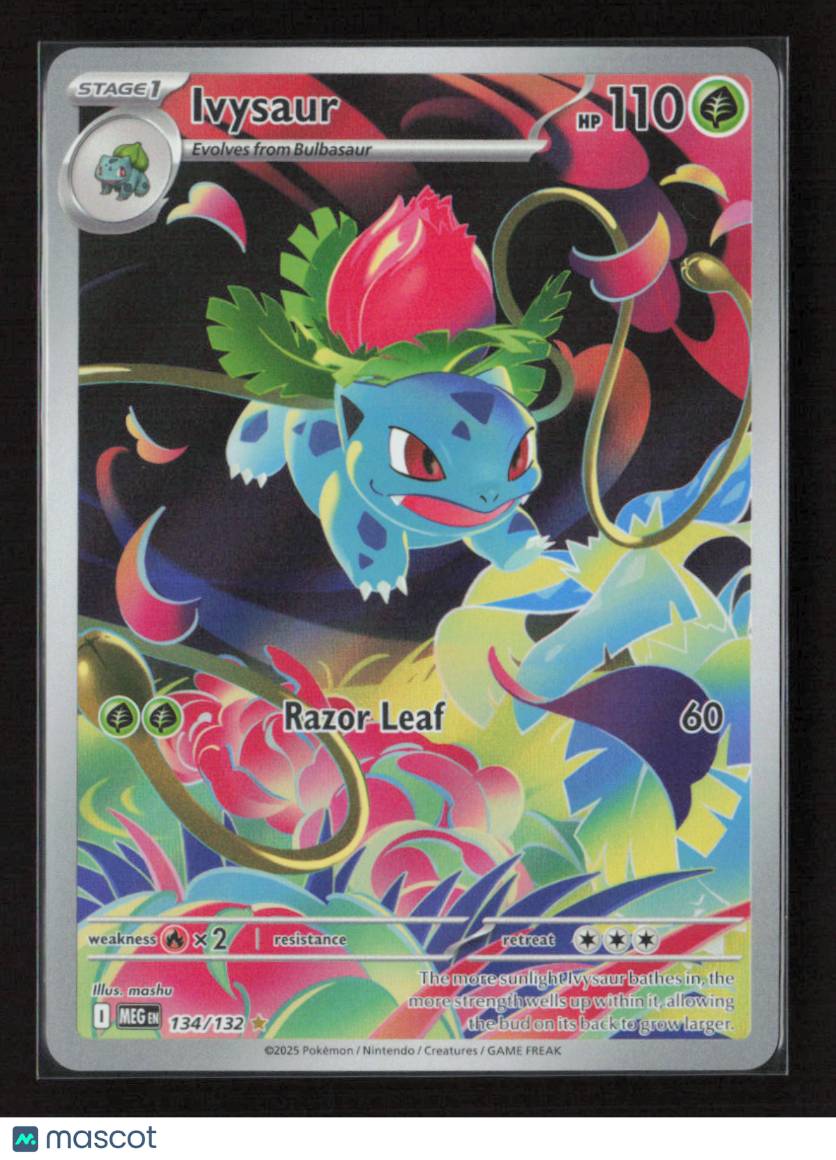 2025 Pokemon Ivysaur - 134/132 #134/132 Illustration Rare