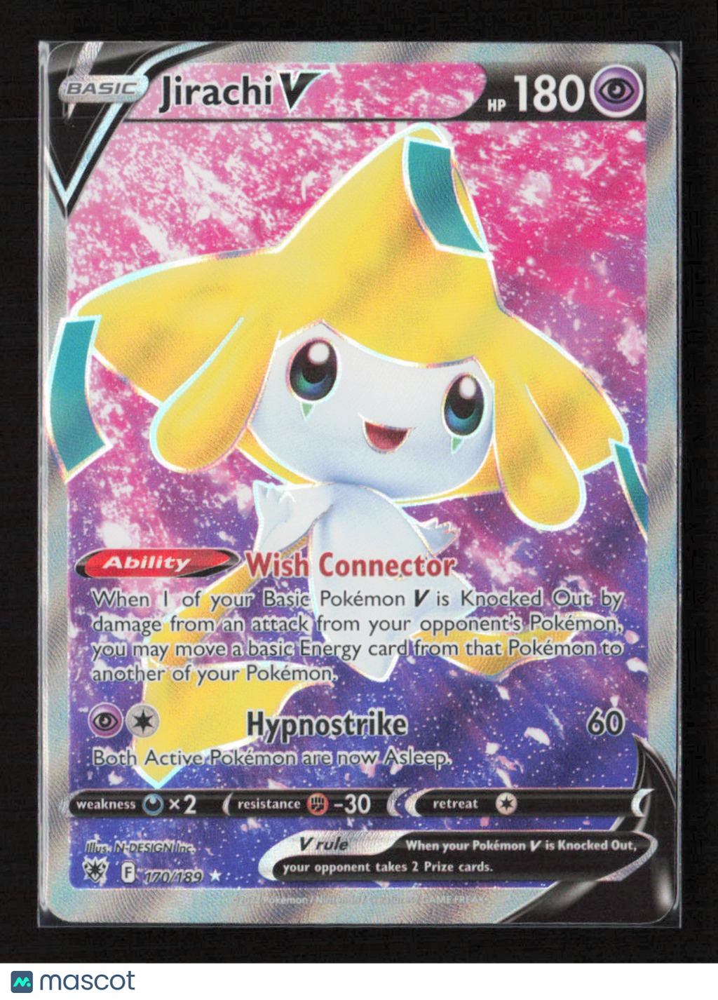 2022 Pokemon Jirachi V (Full Art) #170/189 Ultra Rare