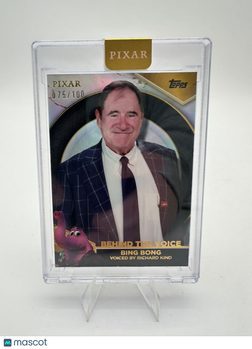 2025 Topps Pixar Gold Bing Bong 075/100 #BTV-RK Richard Kind Behind the Voice