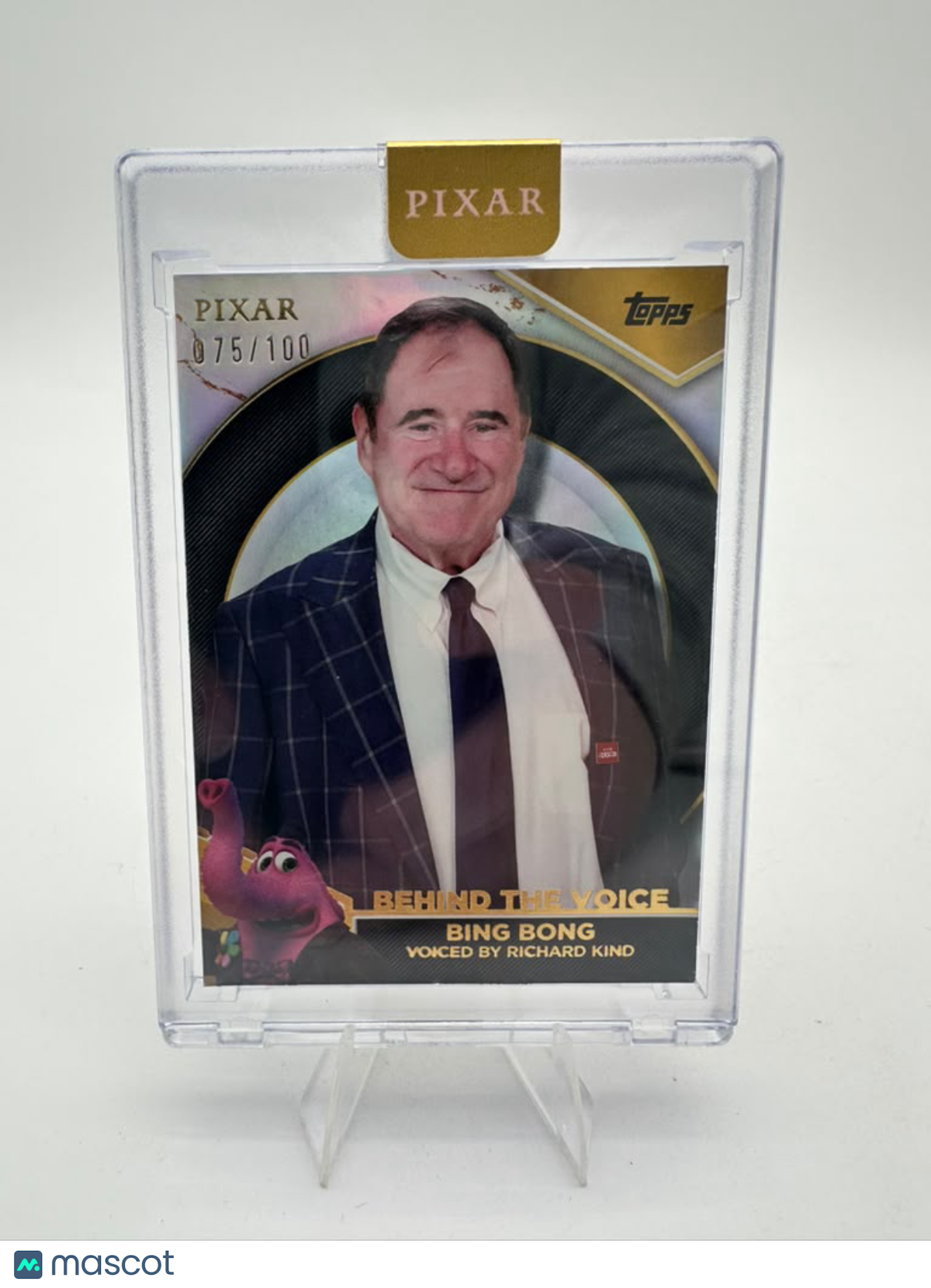 2025 Topps Pixar Gold Bing Bong 075/100 #BTV-RK Richard Kind Behind the Voice