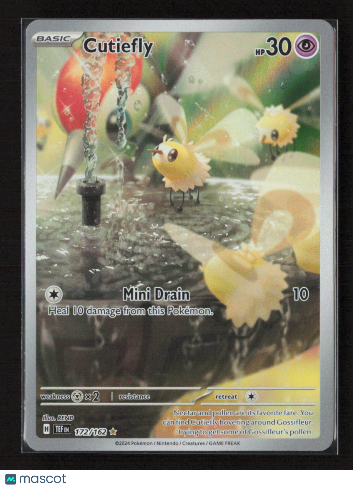 2024 Pokemon Cutiefly - 172/162 #172/162 Illustration Rare