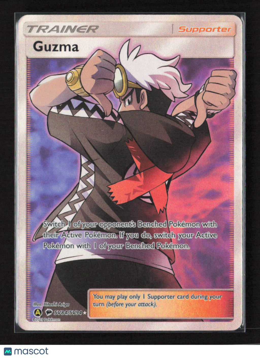 2019 Pokemon Guzma #SV84/SV94 Shiny Holo Rare
