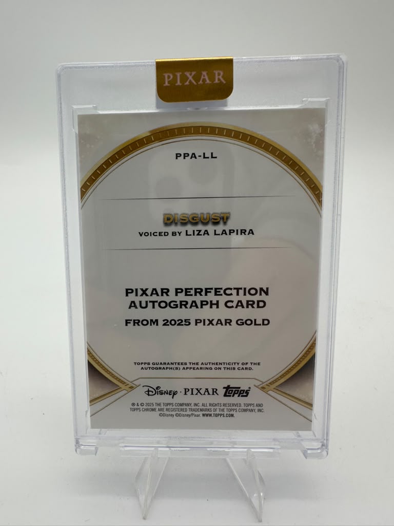 2025 Topps Pixar Gold Disgust Autograph #PPA-LL Liza Lapira 045/100
