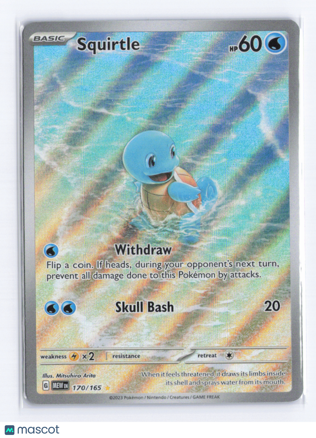 2023 Pokemon Squirtle #170/165 FA