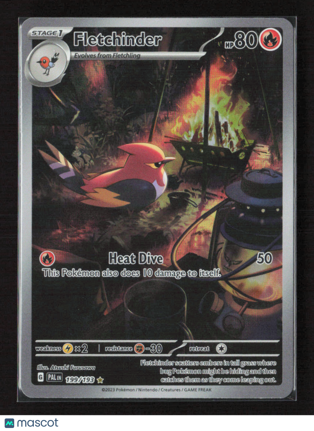 2023 Pokemon Fletchinder - 199/193 #199/193 Illustration Rare