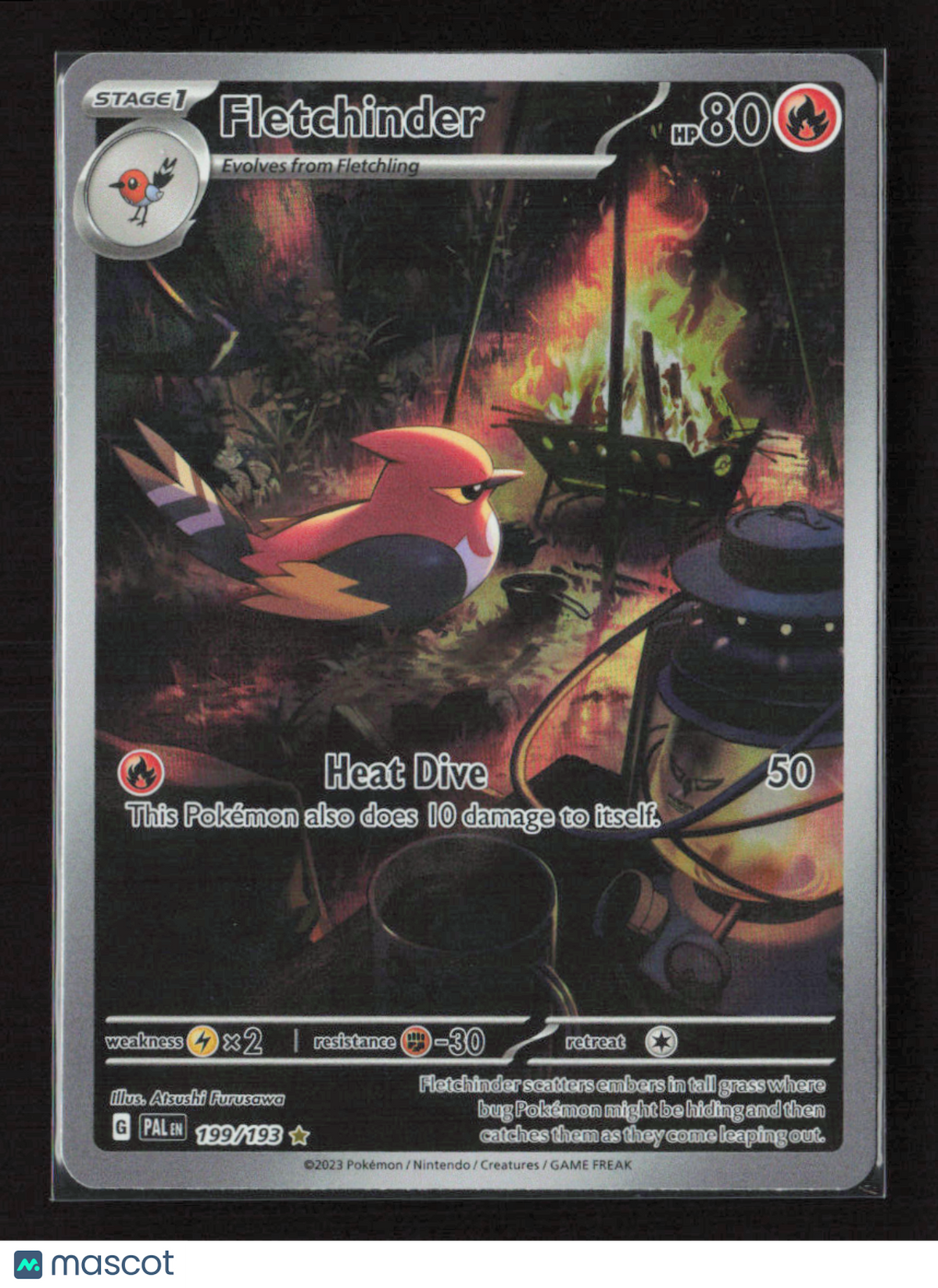 2023 Pokemon Fletchinder - 199/193 #199/193 Illustration Rare