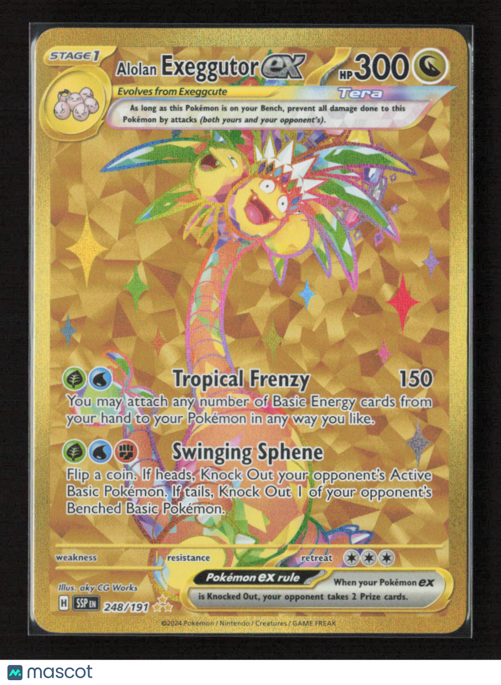 2024 Pokemon Alolan Exeggutor ex - 248/191 #248/191 Hyper Rare
