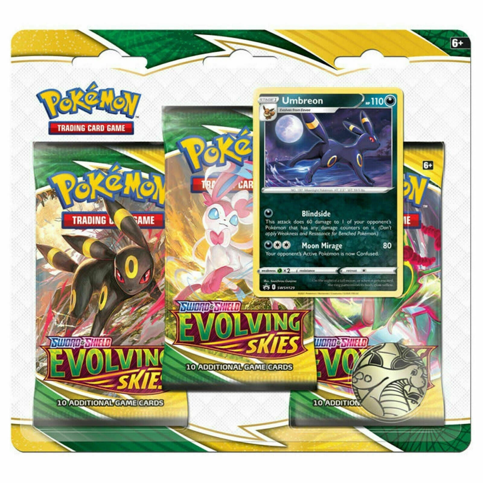 Pokémon TCG: Evolving Skies 3 Pack Blister