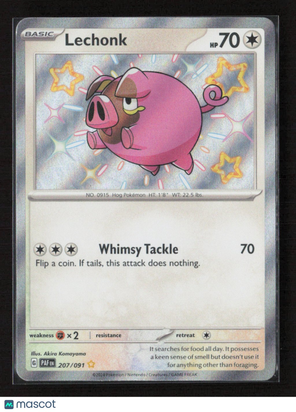 2024 Pokemon Lechonk - 207/091 #207/091 Shiny Rare