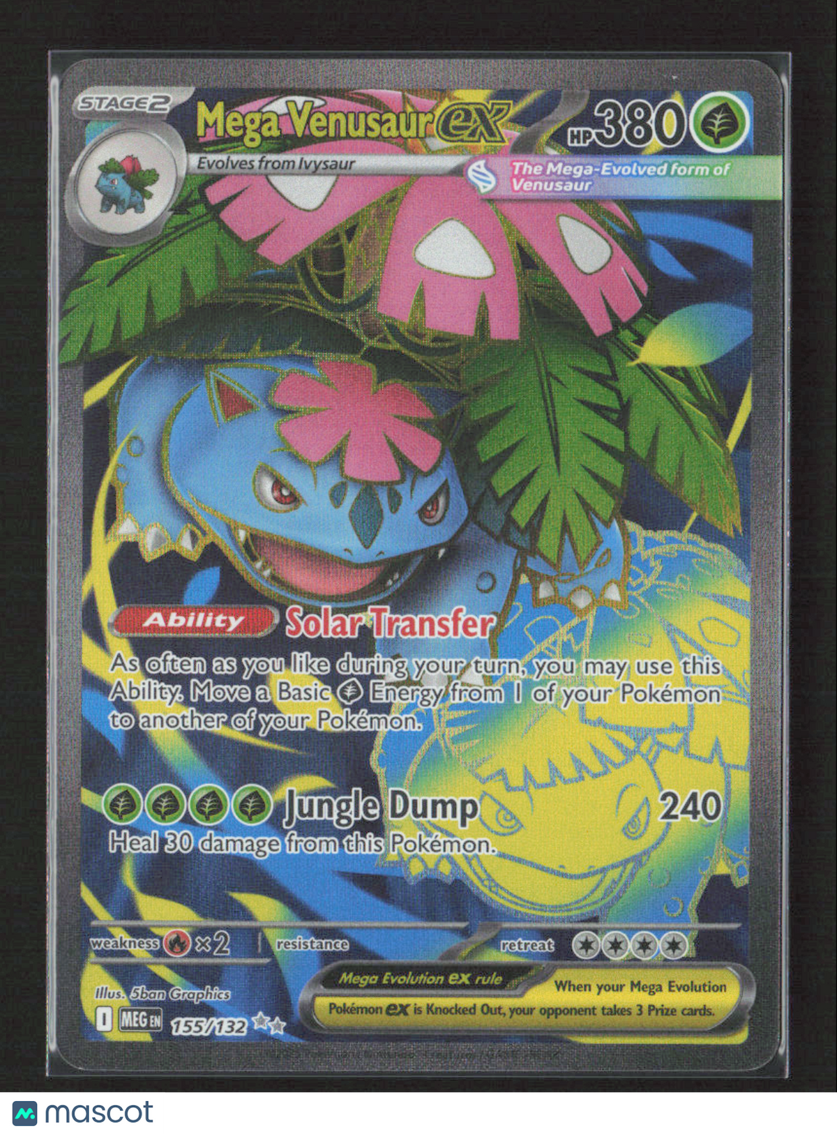 2025 Pokemon Mega Venusaur ex - 155/132 #155/132 Ultra Rare
