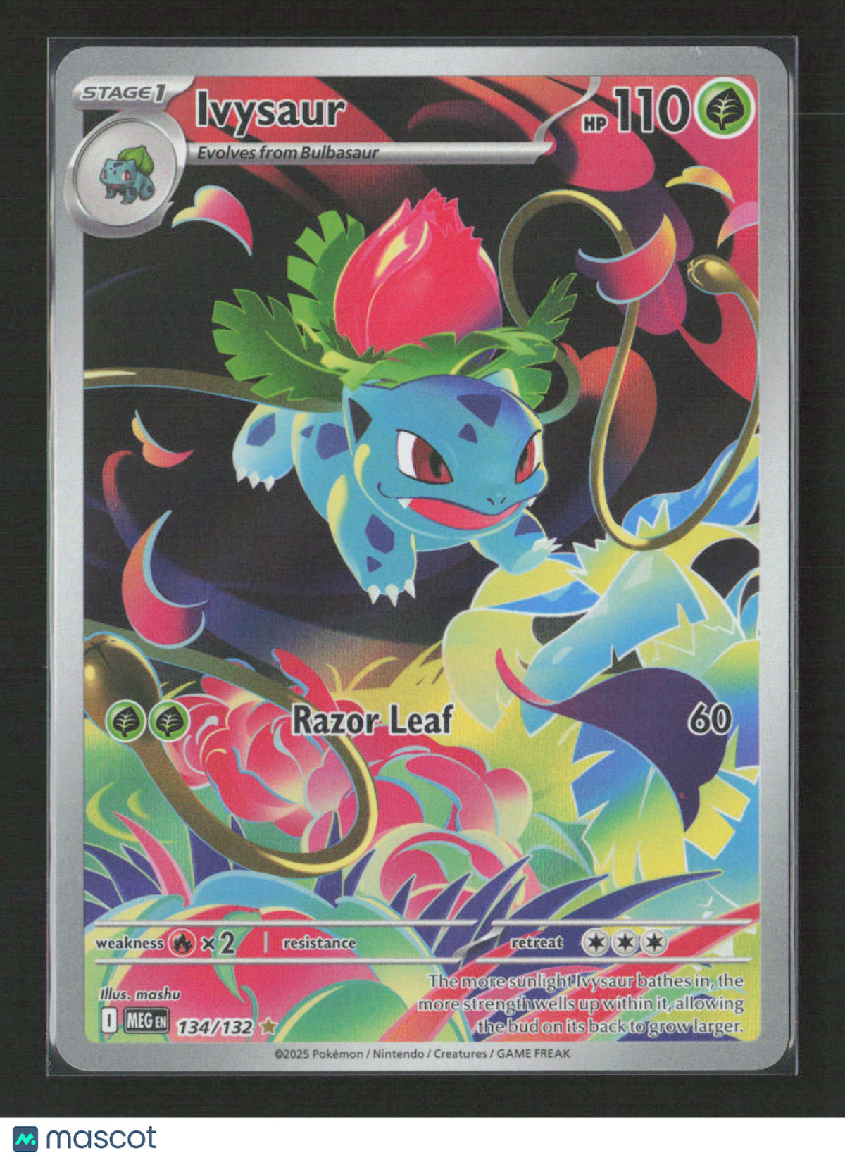 2025 Pokemon Ivysaur - 134/132 #134/132 Illustration Rare