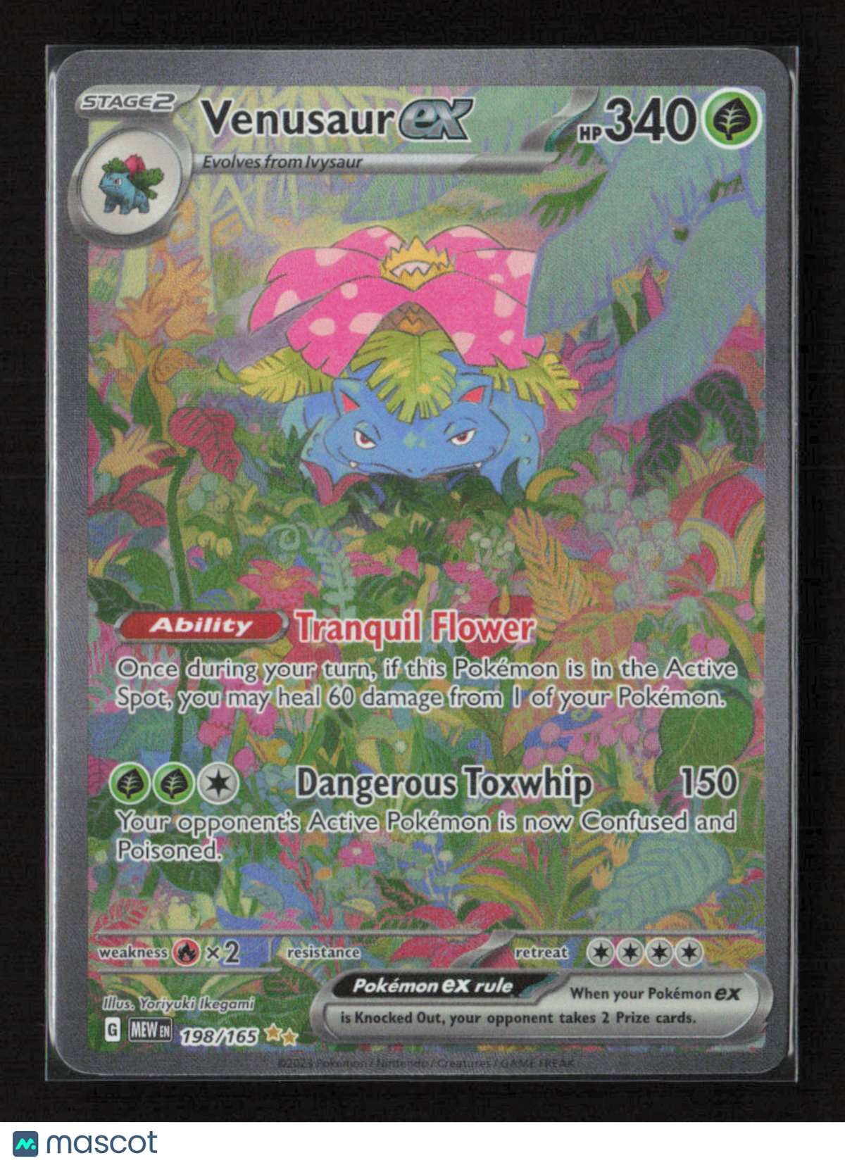 2023 Pokemon Venusaur ex - 198/165 #198/165 Special Illustration Rare