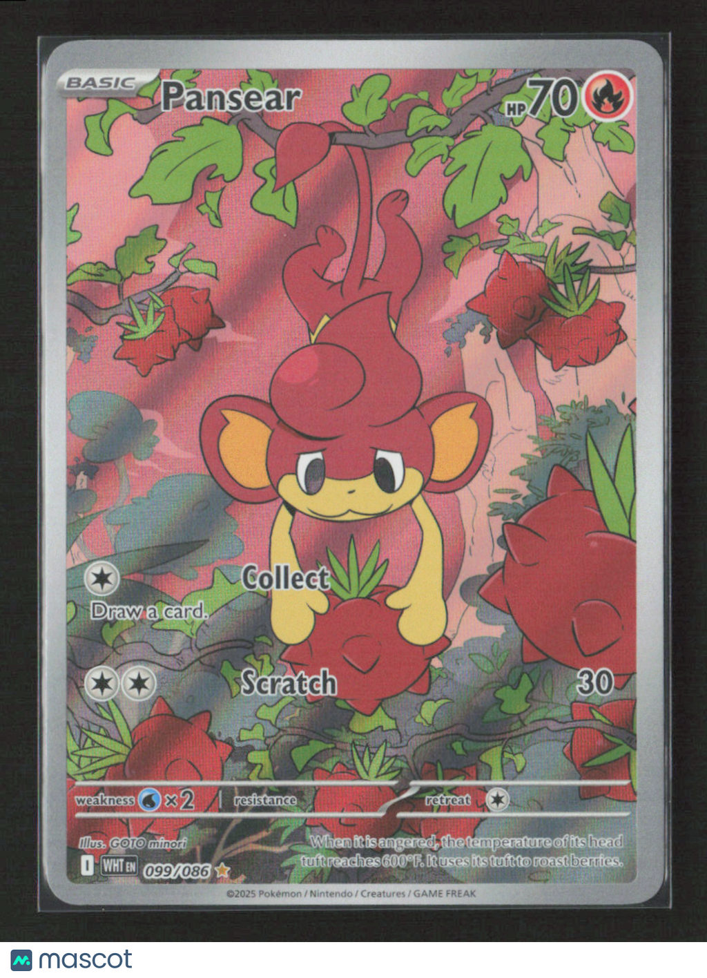2025 Pokemon Pansear - 099/086 #099/086 Illustration Rare