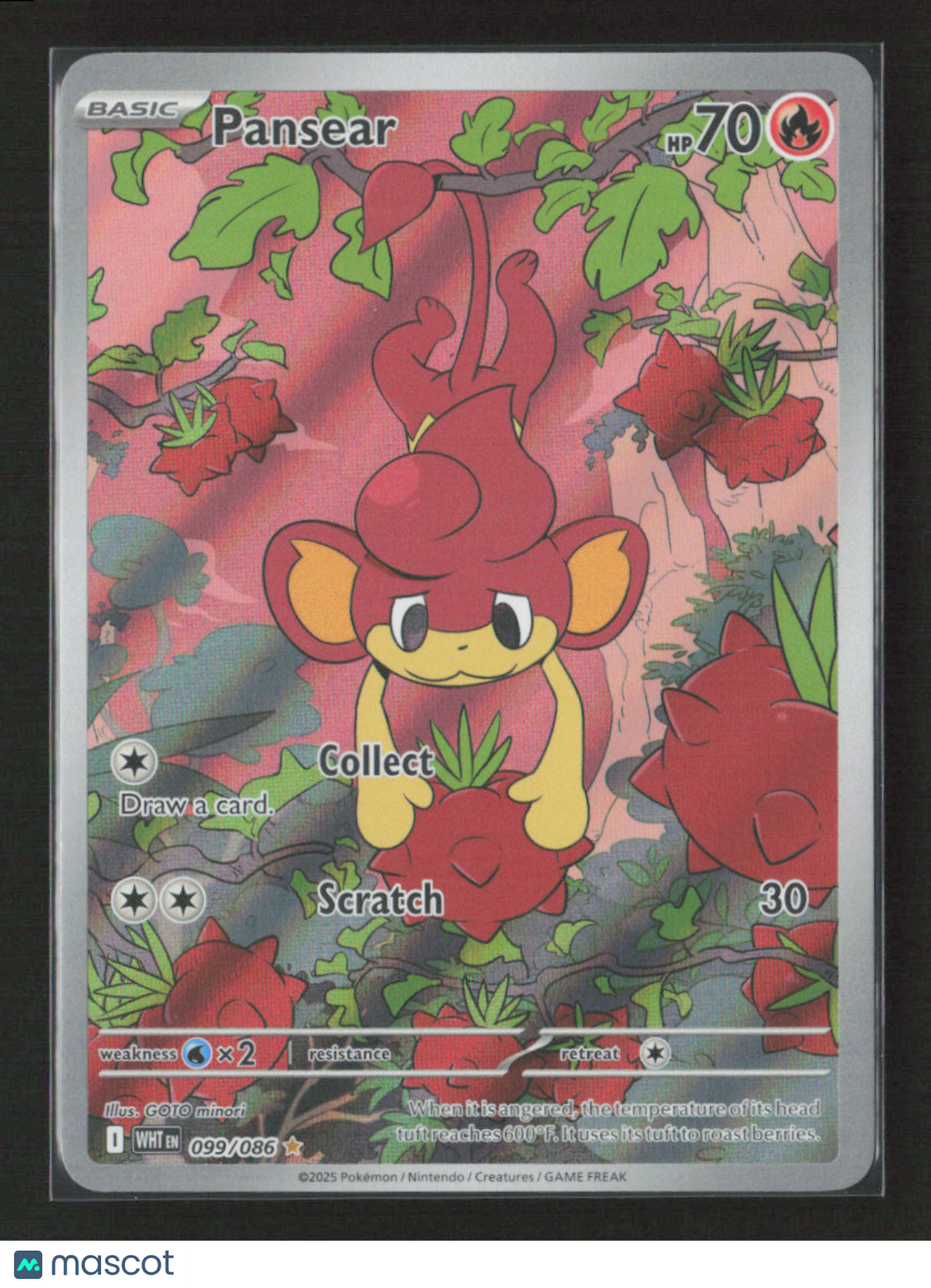 2025 Pokemon Pansear - 099/086 #099/086 Illustration Rare