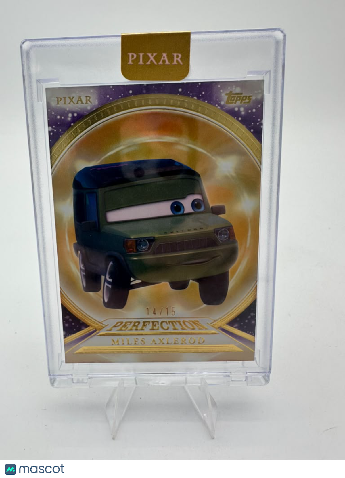 2025 Topps Disney Pixar Gold Miles Axlerod #PP-59 Orange Insert 14/15