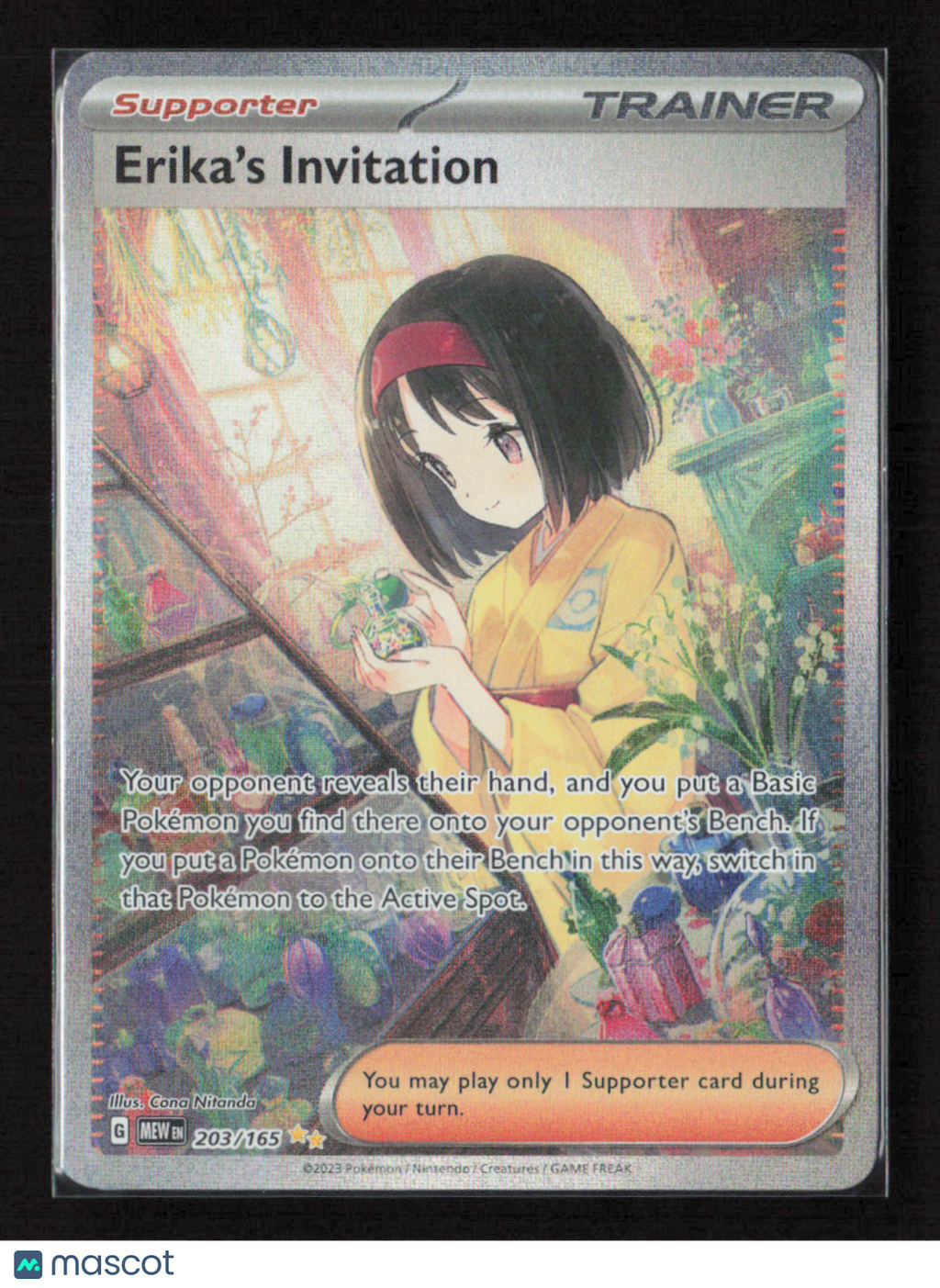 2023 Pokemon Erika's Invitation - 203/165 #203/165 Special Illustration Rare