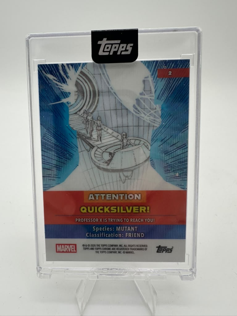 2026 Topps Chrome Marvel Mint Quicksilver #2 98/99