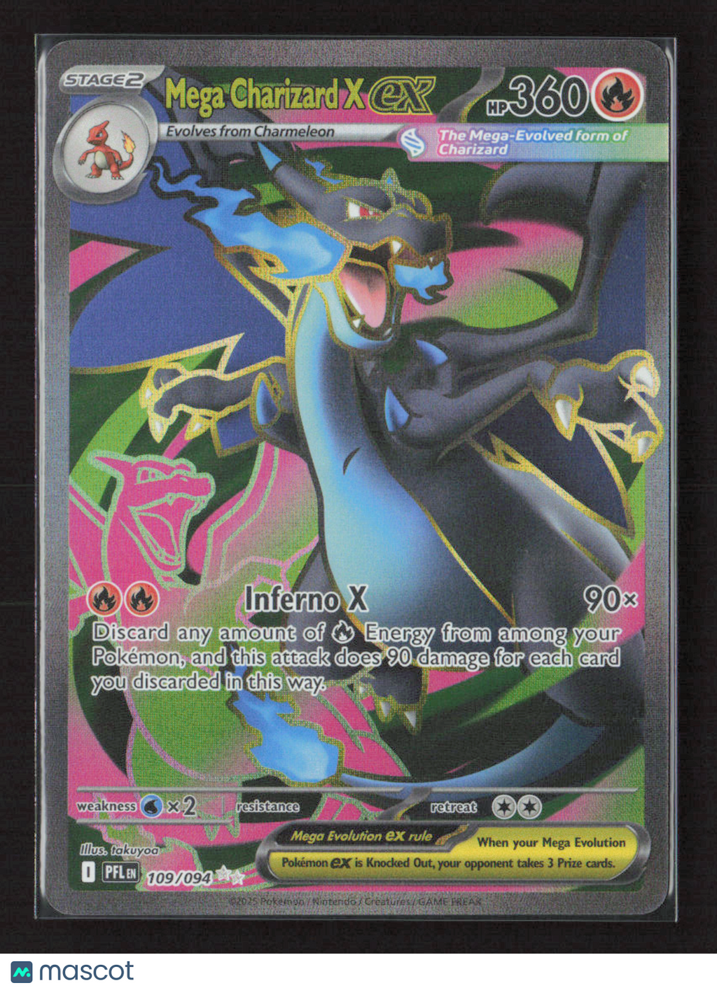 2025 Pokemon Mega Charizard X ex - 109/094 #109/094 Ultra Rare