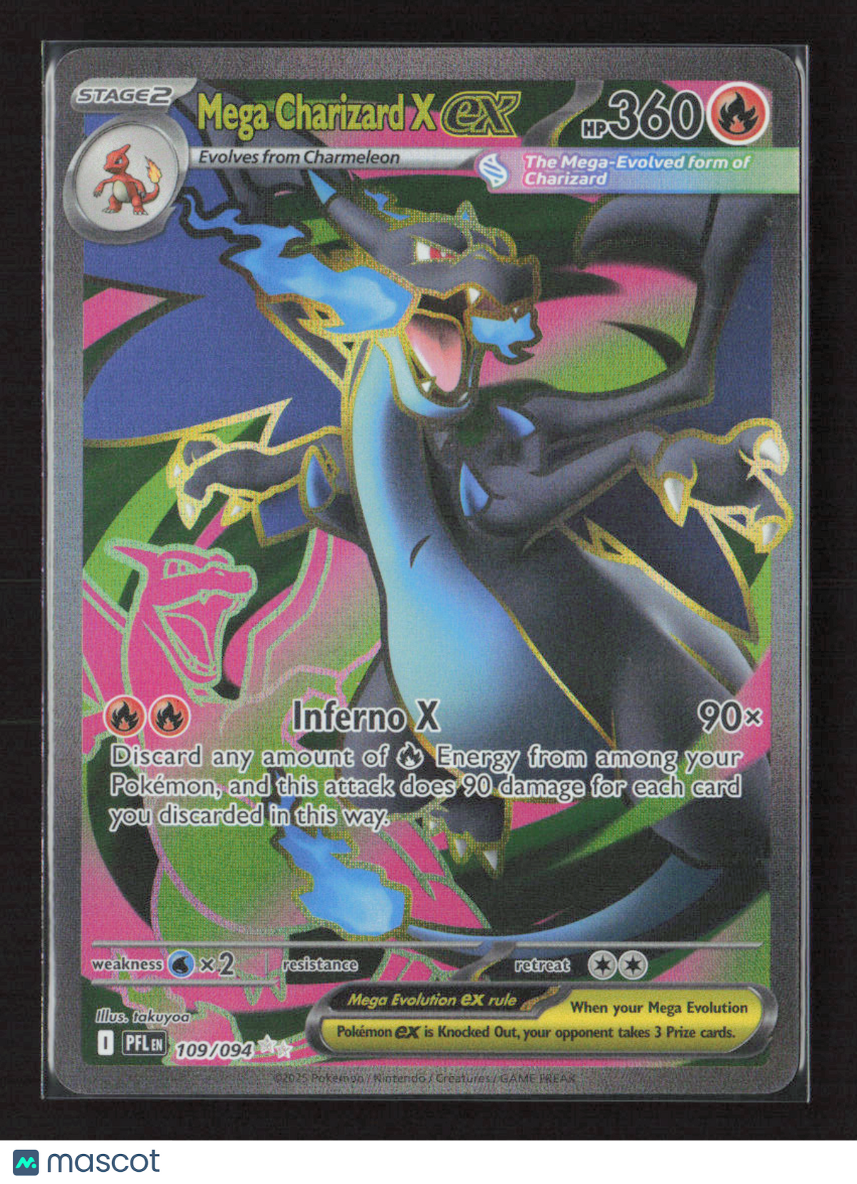 2025 Pokemon Mega Charizard X ex - 109/094 #109/094 Ultra Rare