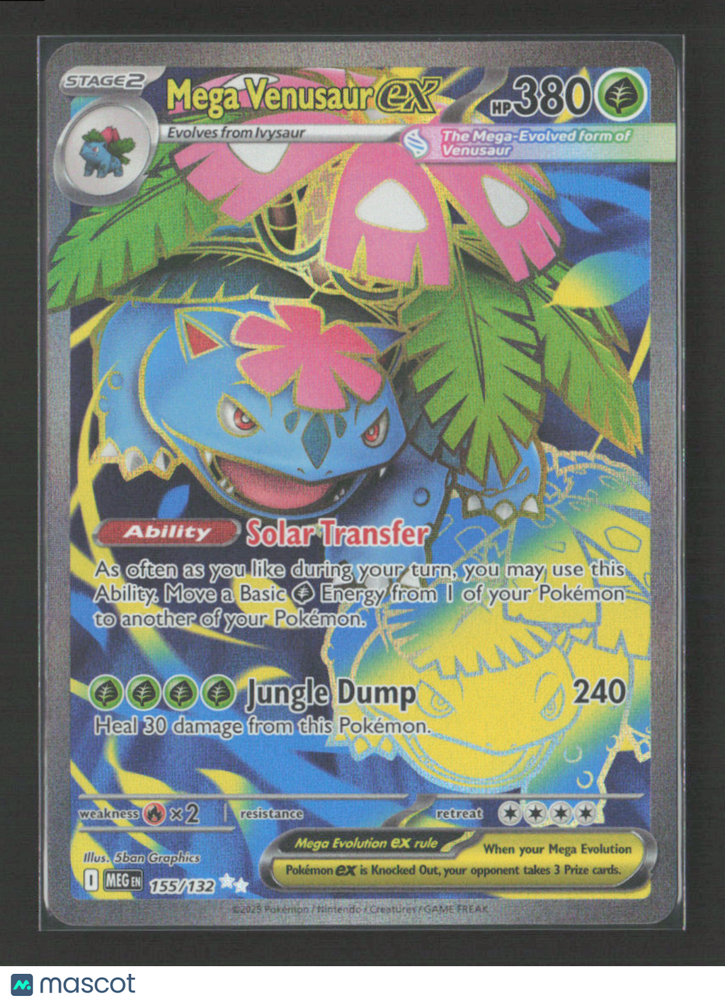2025 Pokemon Mega Venusaur ex - 155/132 #155/132 Ultra Rare
