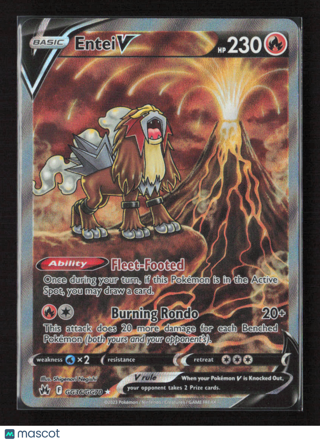 2023 Pokemon Entei V #GG36/GG70 Ultra Rare