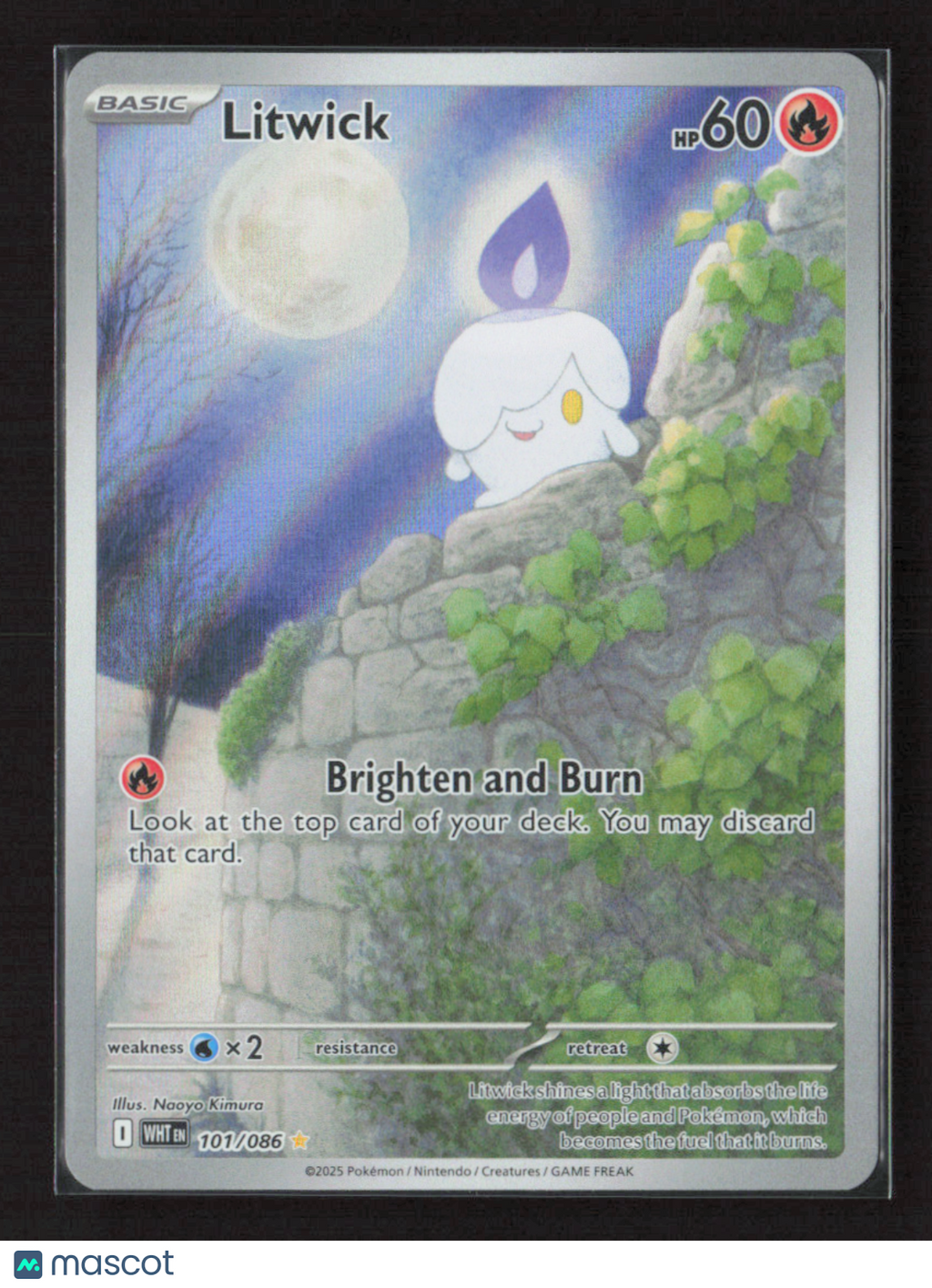 2025 Pokemon Litwick - 101/086 #101/086 Illustration Rare