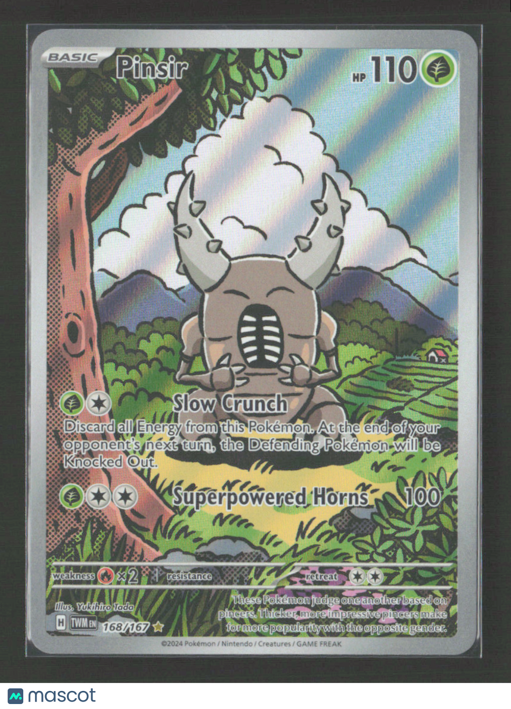 2024 Pokemon Pinsir - 168/167 #168/167 Illustration Rare