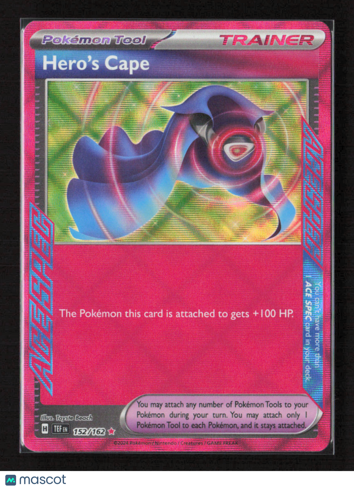 2024 Pokemon Hero's Cape #152/162 ACE SPEC Rare