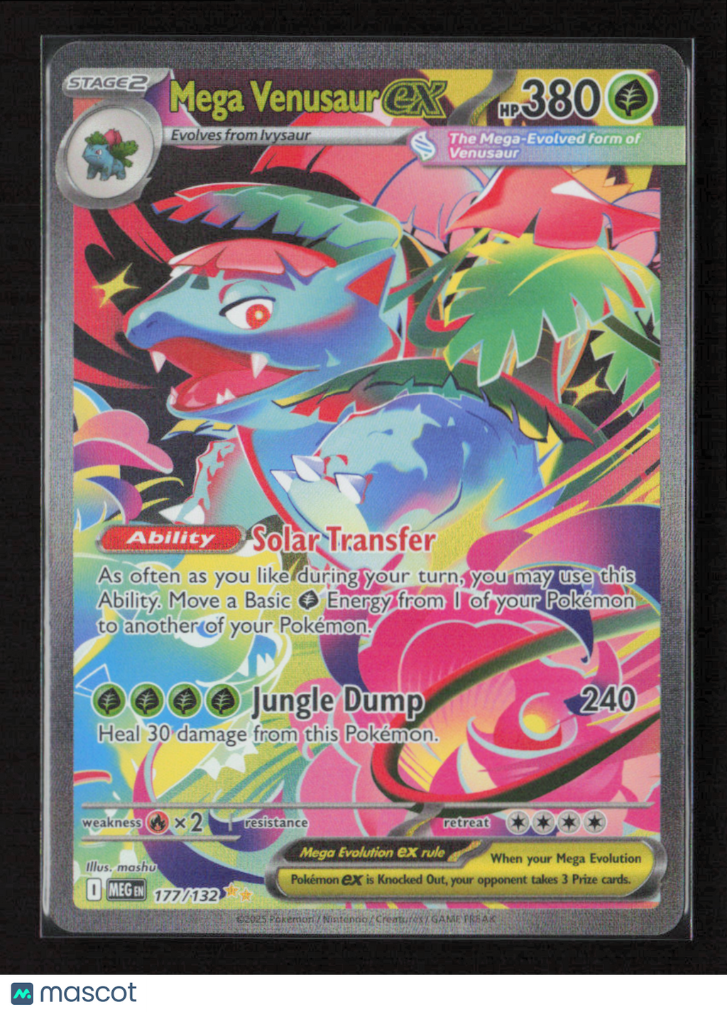 2025 Pokemon Mega Venusaur ex - 177/132 #177/132 Special Illustration Rare