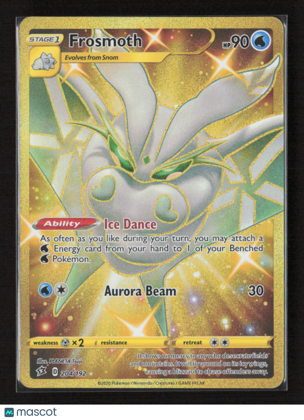 2020 Pokemon Frosmoth (Secret) #204/192 Secret Rare