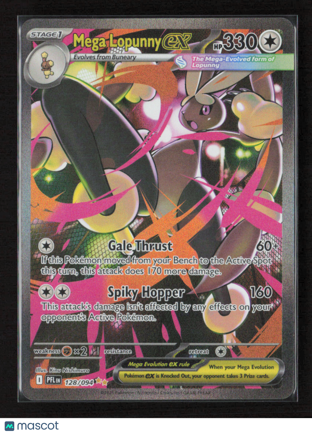 2025 Pokemon Mega Lopunny ex - 128/094 #128/094 Special Illustration Rare
