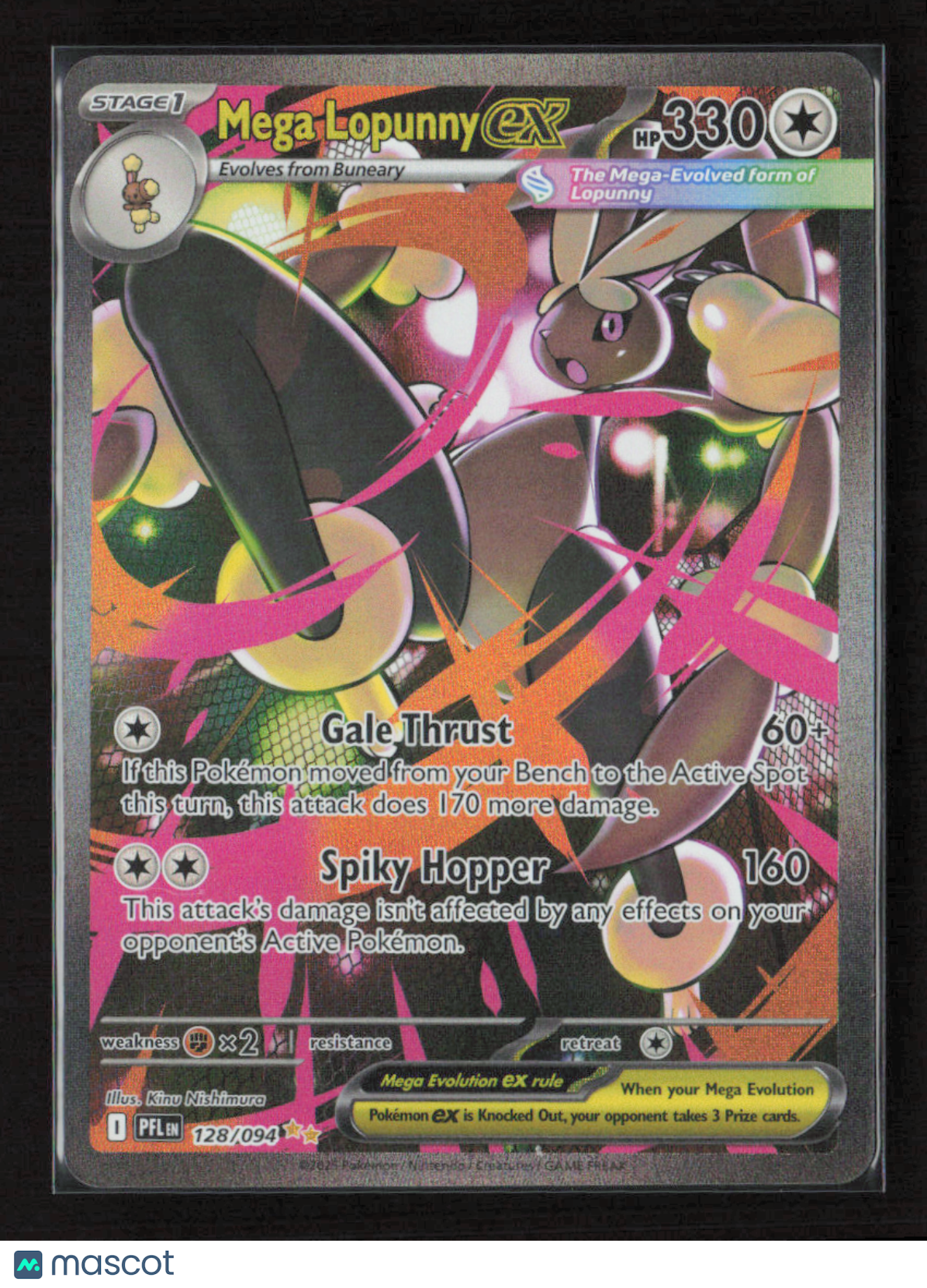 2025 Pokemon Mega Lopunny ex - 128/094 #128/094 Special Illustration Rare
