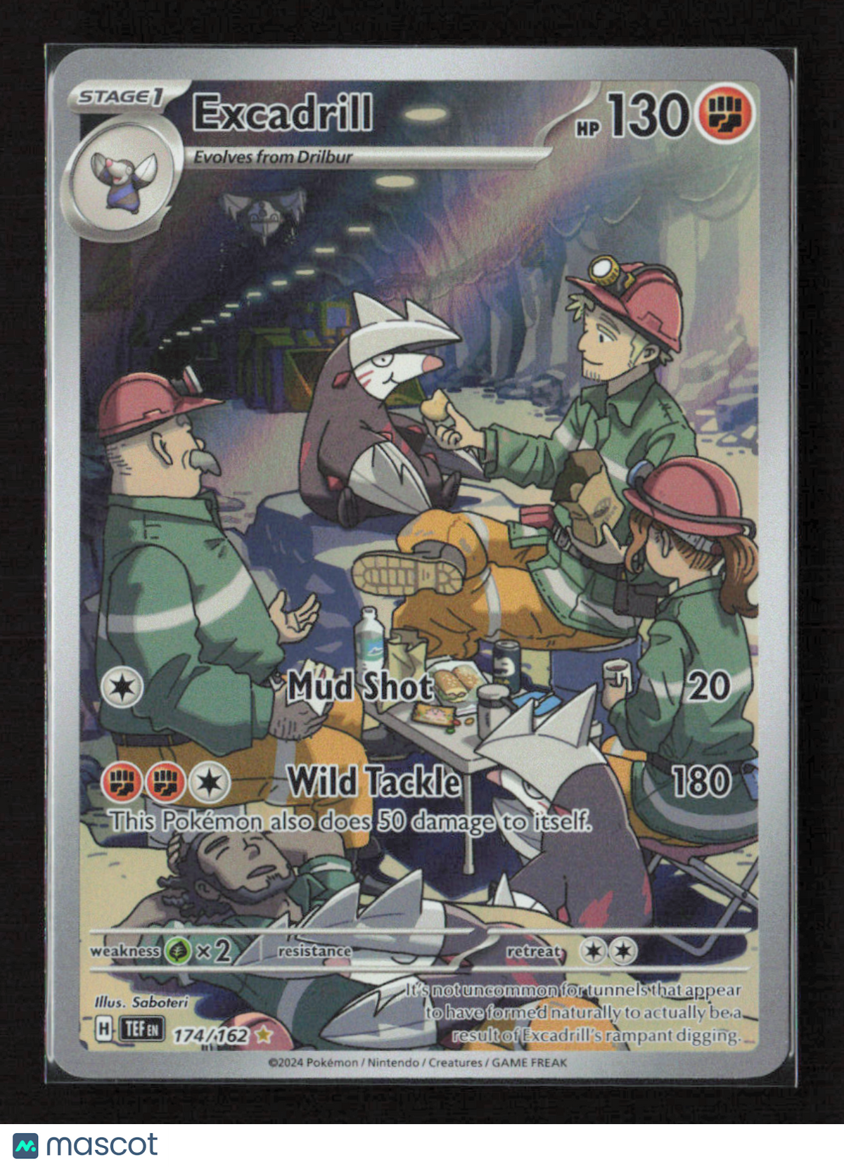 2024 Pokemon Excadrill - 174/162 #174/162 Illustration Rare