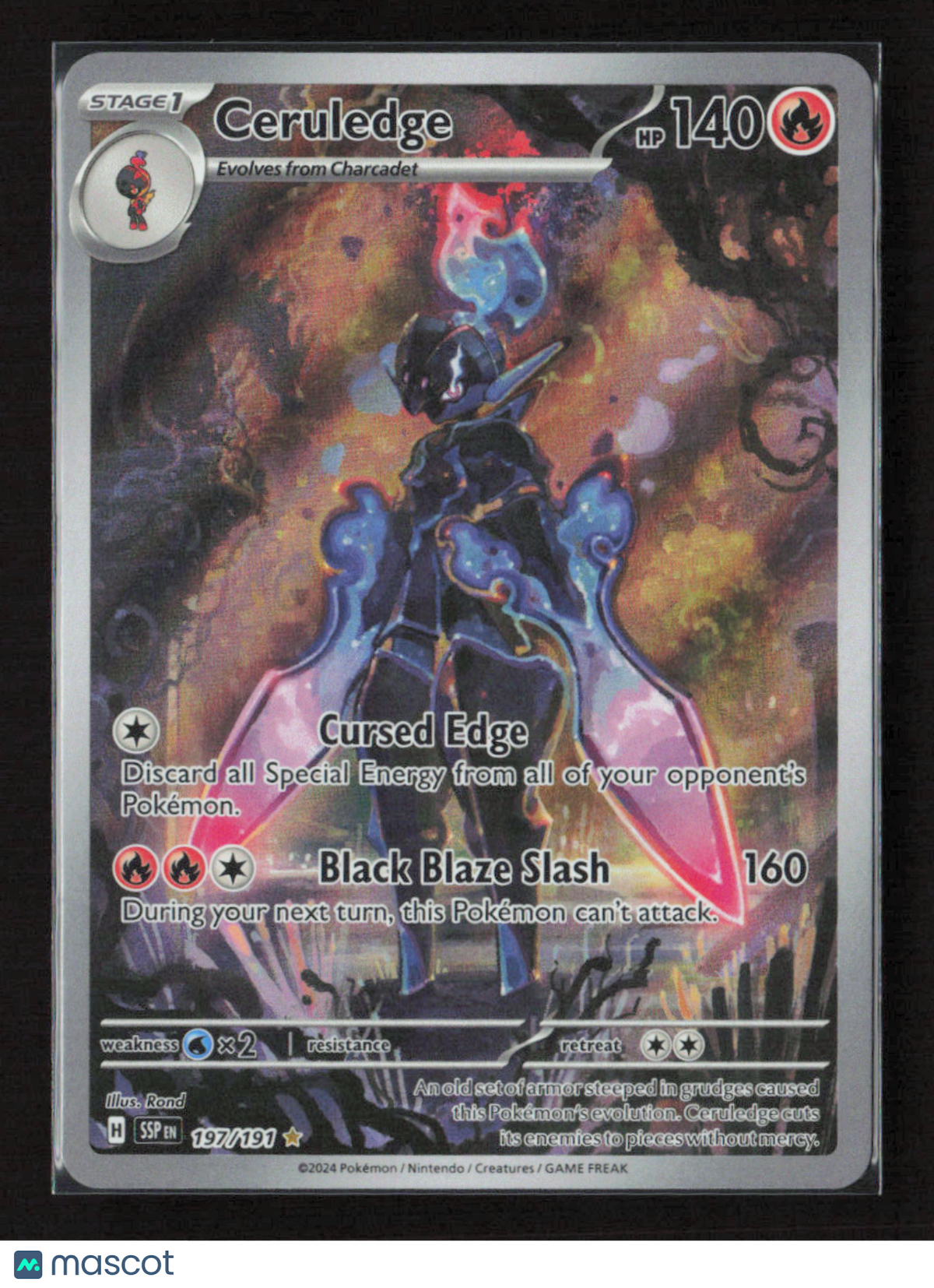 2024 Pokemon Ceruledge - 197/191 #197/191 Illustration Rare