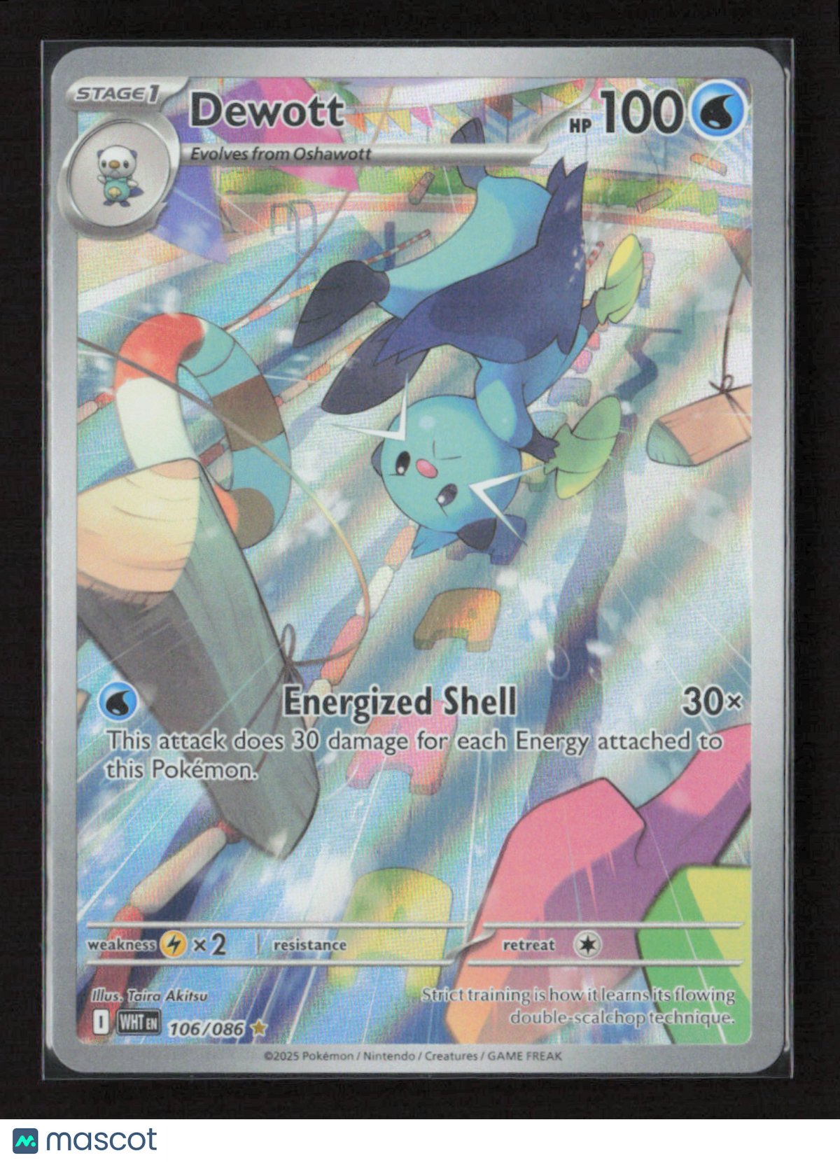 2025 Pokemon Dewott - 106/086 #106/086 Illustration Rare