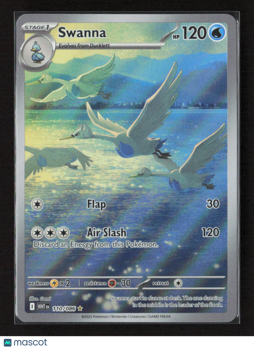 2025 Pokemon Swanna - 110/086 #110/086 Illustration Rare