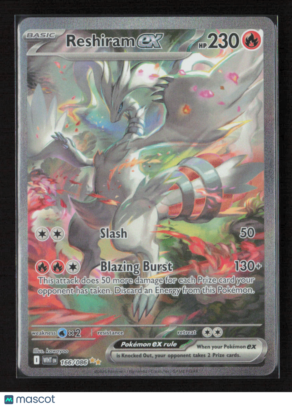 2025 Pokemon Reshiram ex - 166/086 #166/086 Special Illustration Rare