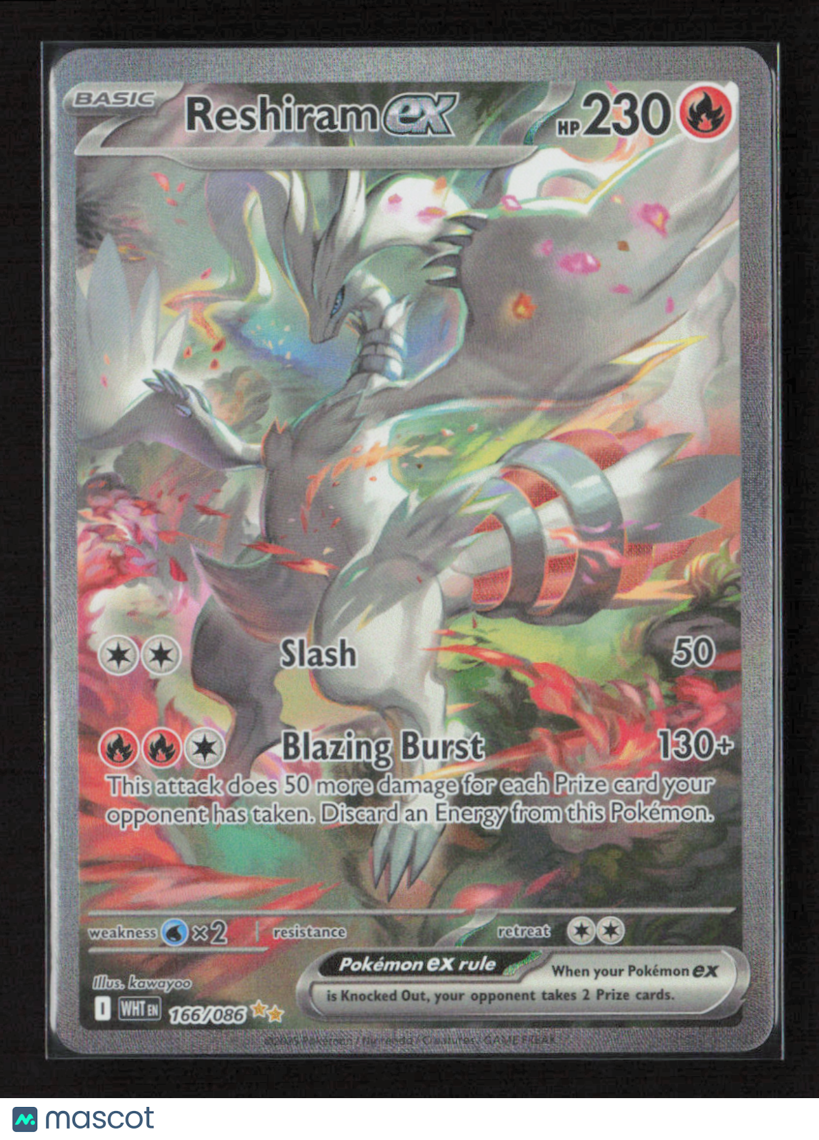 2025 Pokemon Reshiram ex - 166/086 #166/086 Special Illustration Rare