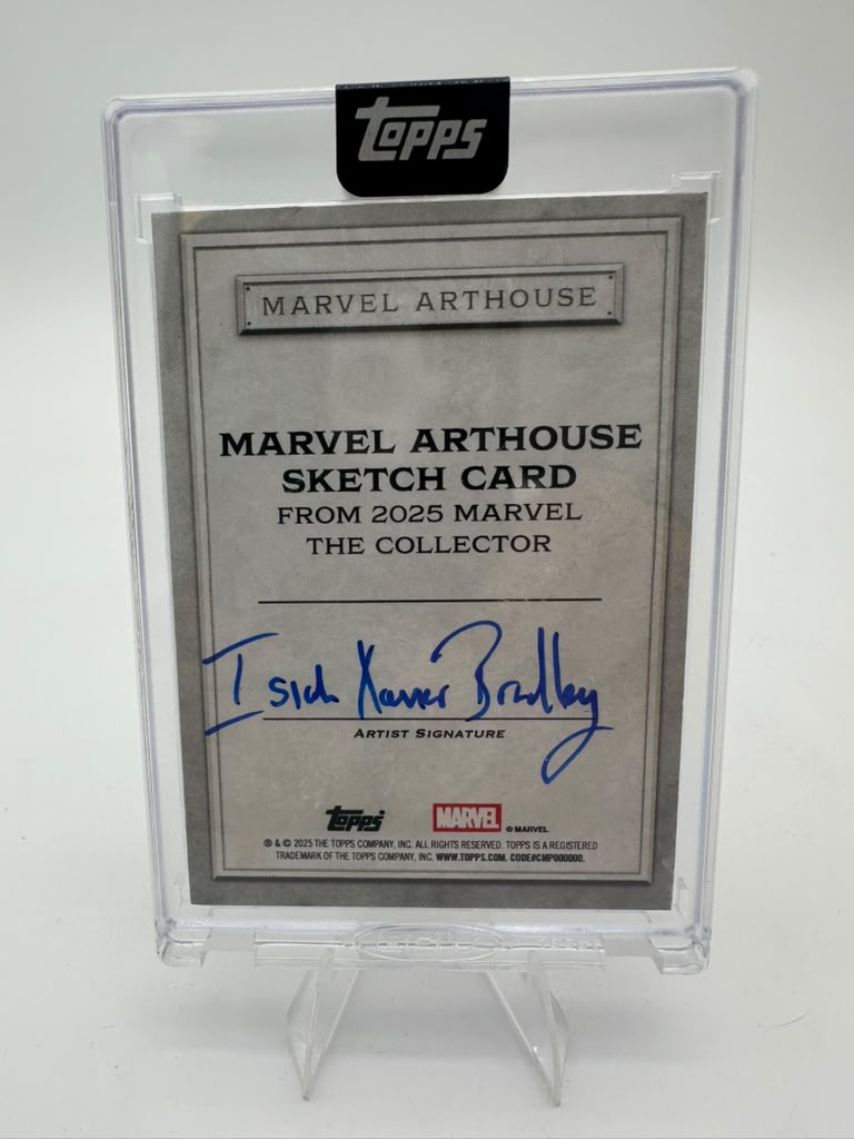 2025 Topps Marvel The Collector War Machine Isiah Xavier Bradley Sketch Card