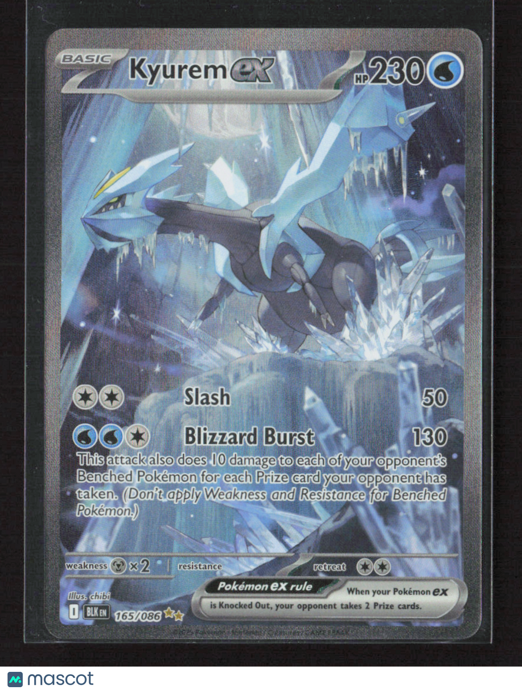 2025 Pokemon Kyurem ex - 165/086 #165/086 Special Illustration Rare