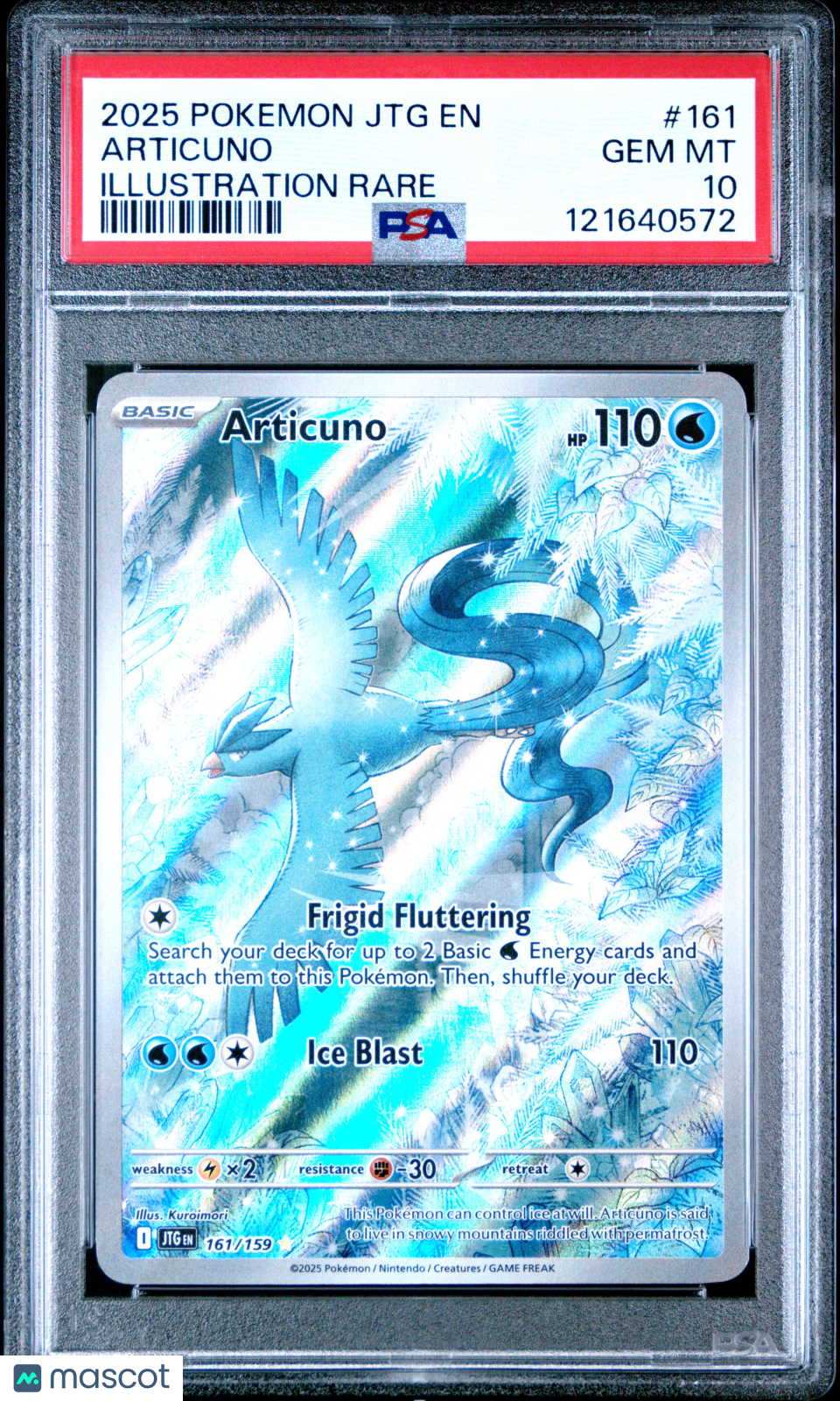 2025 Pokemon JTG EN-Journey Together Articuno #161 Illustration Rare PSA 10