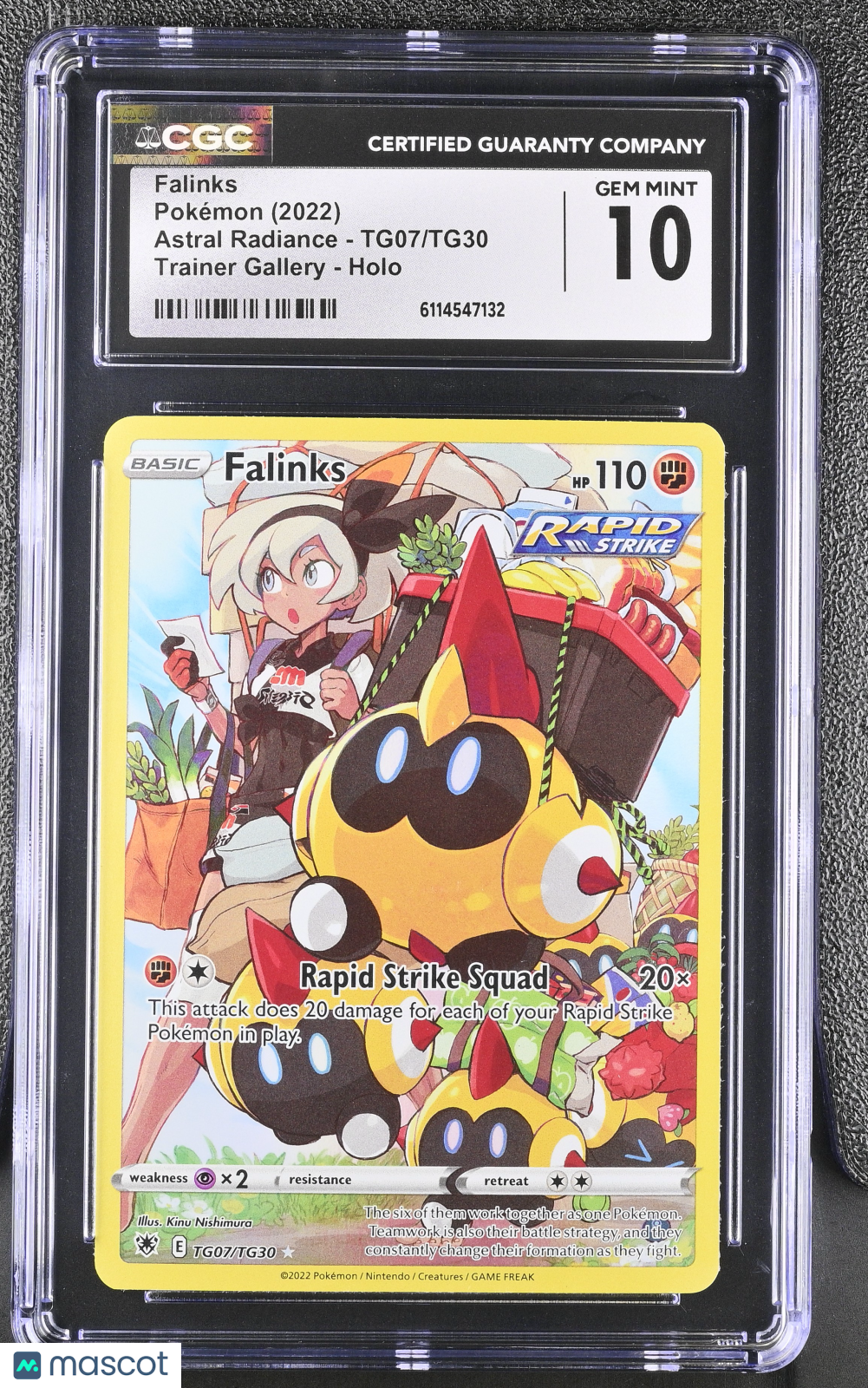 2022 Pokemon Falinks #TG07/TG30 CGC 10